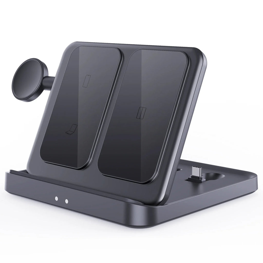 Foldable Wireless Charger Stand for Samsung Galaxy Z Fold 5 4 Flip 4 S23 S21 3 in 1 Fast Charging Station for Galaxy Watch Buds2