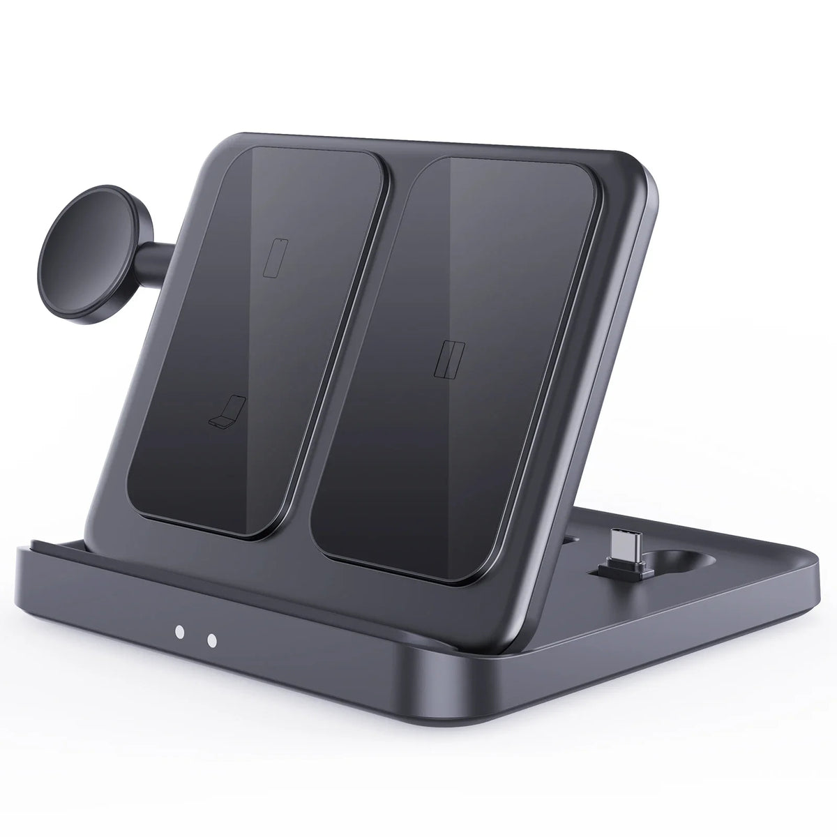 Foldable Wireless Charger Stand for Samsung Galaxy Z Fold 5 4 Flip 4 S23 S21 3 in 1 Fast Charging Station for Galaxy Watch Buds2