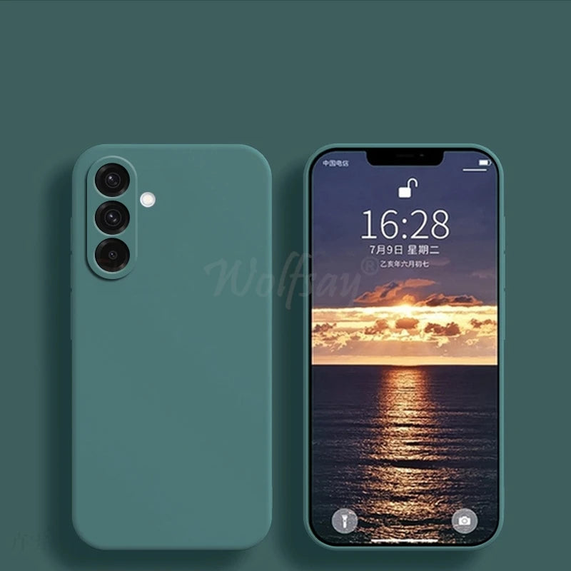 For Samsung Galaxy S26 Case Liquid Silicone Plain Rubber Funda Samsung Galaxy S26 Case Phone Protector Cover S26 Ultra Edge Case