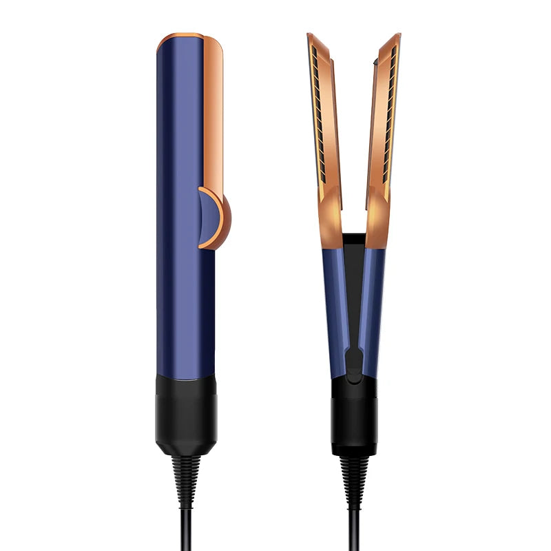 2 IN 1 Professional Hair Straightener & Hair Dryer Heat-Up Hair Flat Iron Negative Ion Iron Long-Lasting Styling Tool