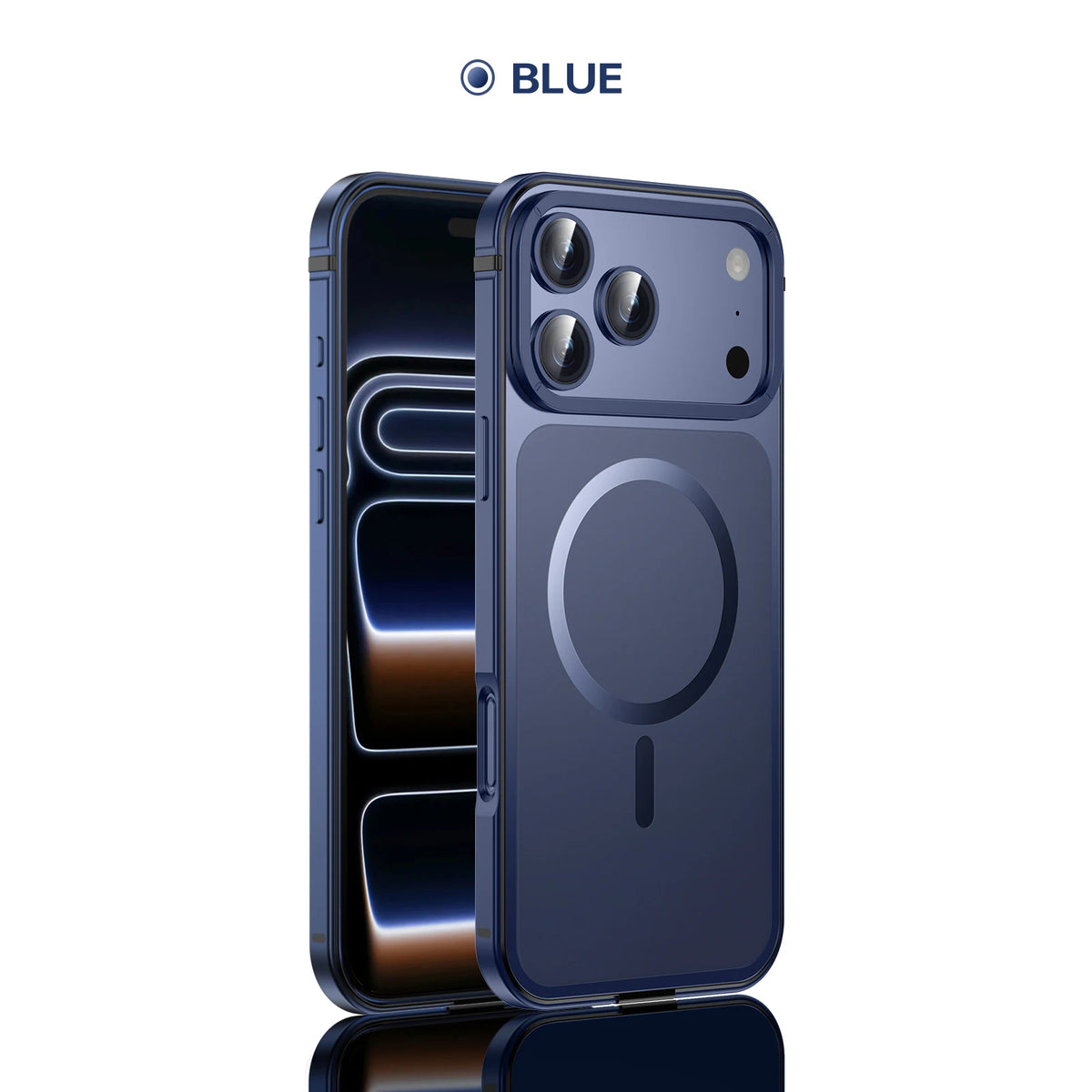 2026 NEW Original Dual Color Magnetic Backplate for IPhone 17 Pro/Pro Max Alloy Phone Case, Resistant To Yellowing and Aging