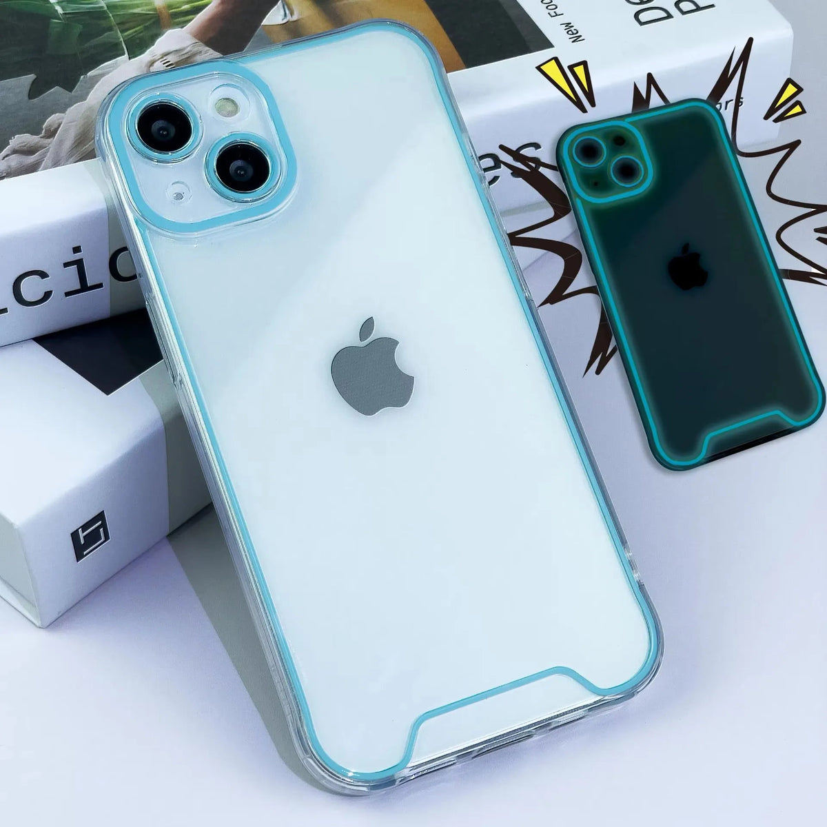 2026 New Luminous Clear Soft TPU Phone Case for iPhone 17 16 15 14 Pro Max 16 15 14 Plus 13 12 XR 11 Anti-Knock Protective Cover