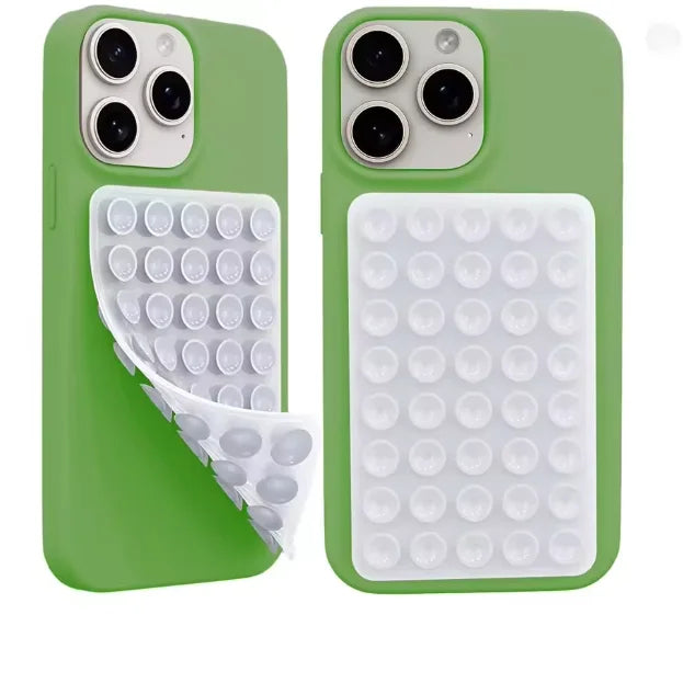 2026 Double Side Silicone Suction Pad For Mobile Phone Fixture Suction Cup Backed Adhesive Silicone Rubber Sucker Pad For Fixing