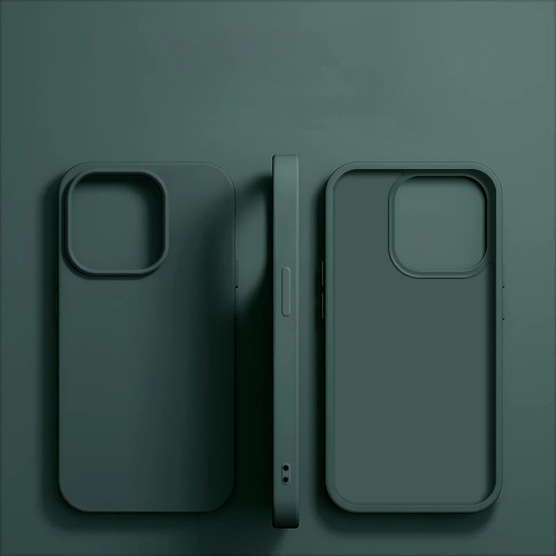 Luxury Liquid Silicone Phone Case for APPLE iPhone 11 13 12 14 15 16 Pro Max Cases for iPhone 15 Plus Shockproof Protector Cover
