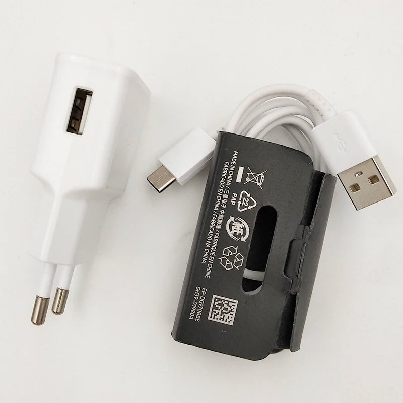 Samsung Galaxy A12 A13 A14 A15 A16 F42 M14 Fast Charger 15W EU/US Wall Power Adapter Type C Cable For Galaxy S10 S9 S8 Plus M55