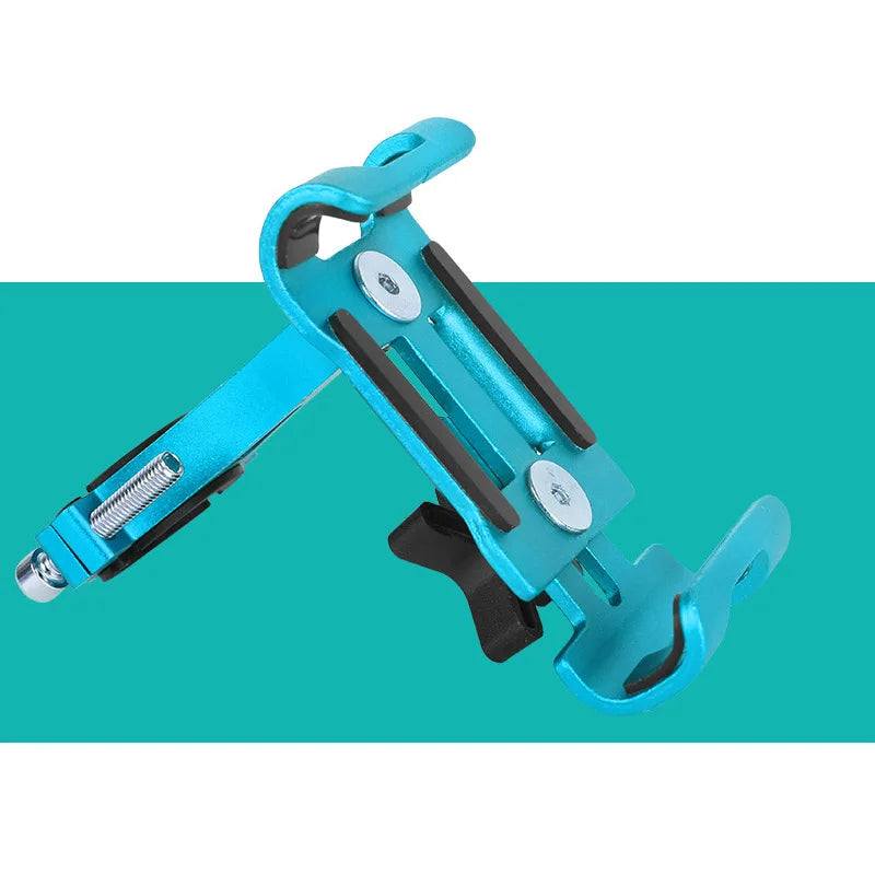 offer Metal Aluminum Alloy Mobile Phone Holder MTB Mountain Bike Phone Stand Shock-proof Fixed Navigation Bracket Cycling Accessories