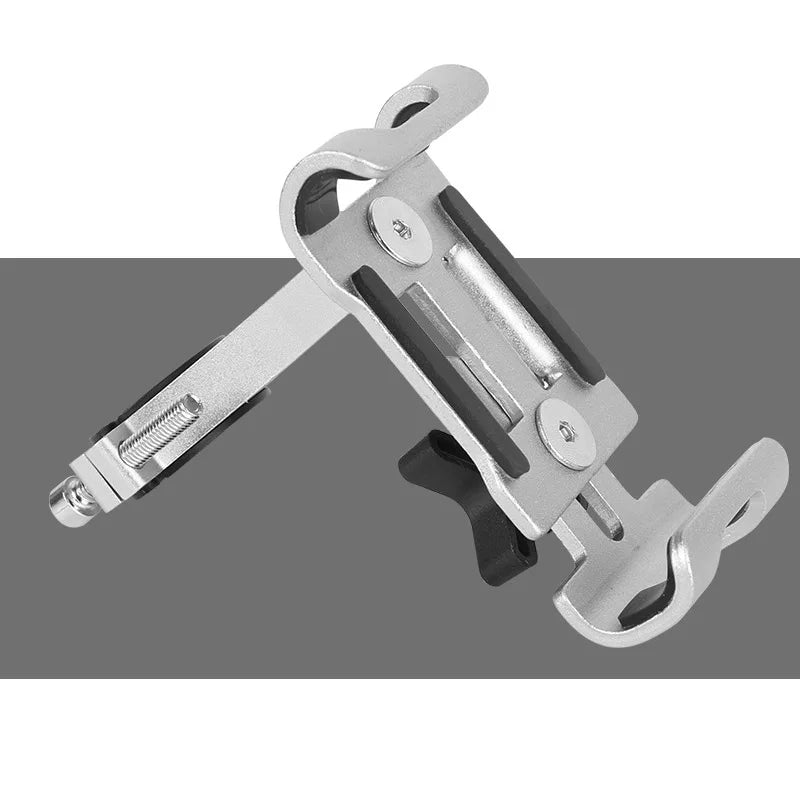 offer Metal Aluminum Alloy Mobile Phone Holder MTB Mountain Bike Phone Stand Shock-proof Fixed Navigation Bracket Cycling Accessories