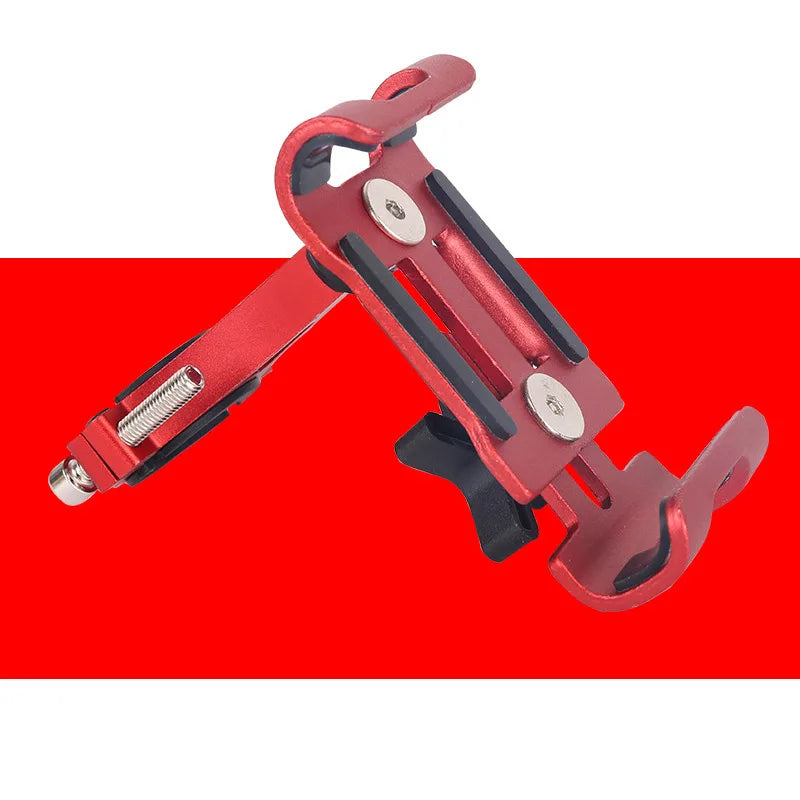 offer Metal Aluminum Alloy Mobile Phone Holder MTB Mountain Bike Phone Stand Shock-proof Fixed Navigation Bracket Cycling Accessories