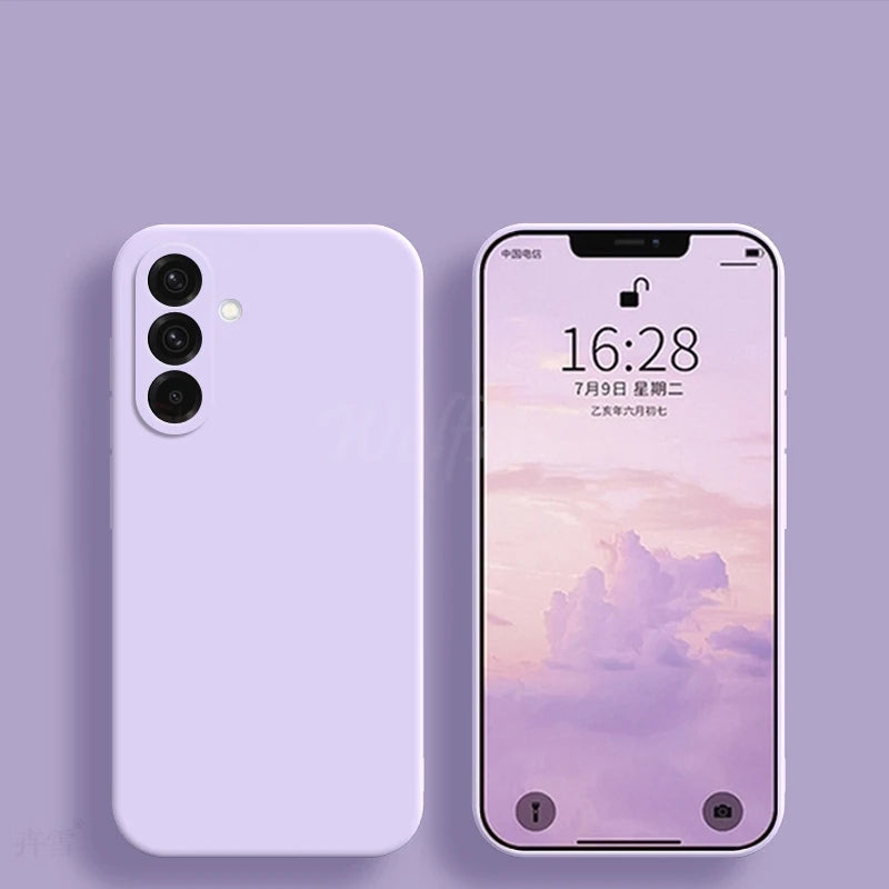 For Samsung Galaxy S26 Case Liquid Silicone Plain Rubber Funda Samsung Galaxy S26 Case Phone Protector Cover S26 Ultra Edge Case