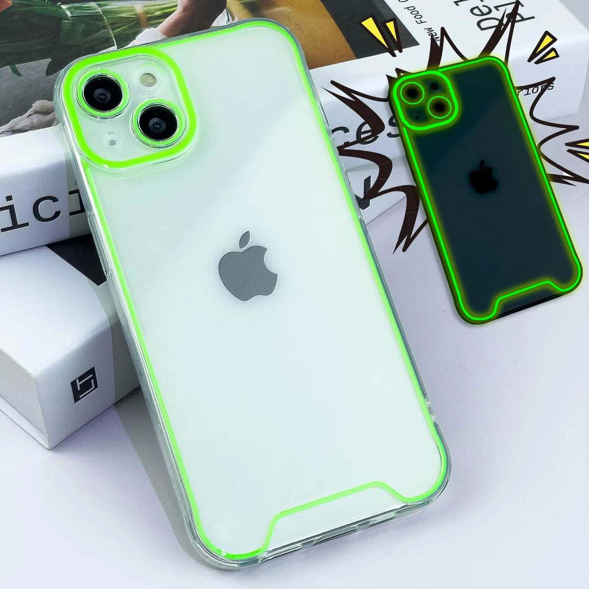 2026 New Luminous Clear Soft TPU Phone Case for iPhone 17 16 15 14 Pro Max 16 15 14 Plus 13 12 XR 11 Anti-Knock Protective Cover