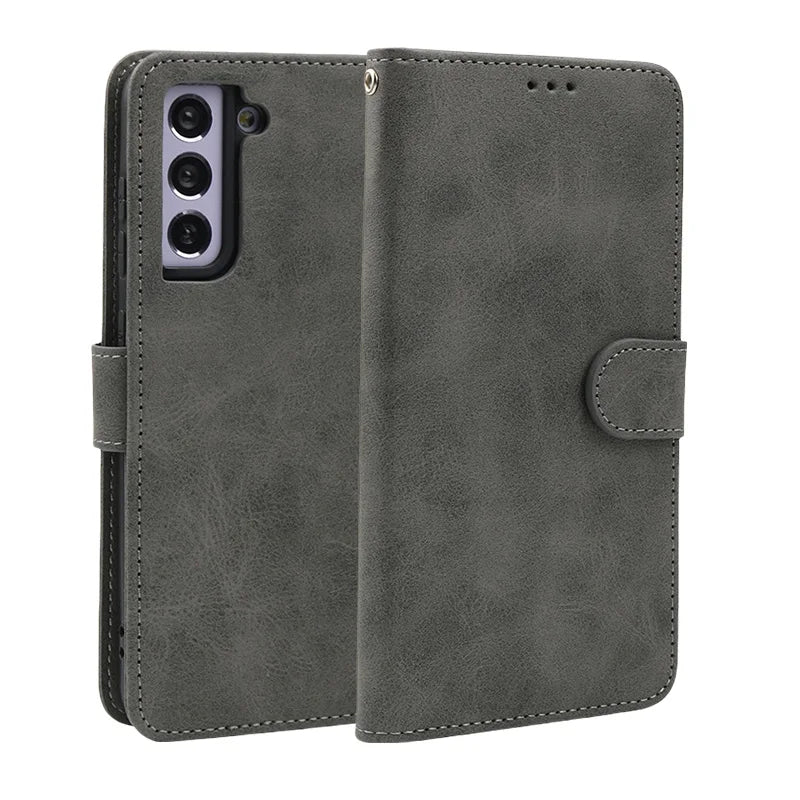 Wallet Card Framework Magnetic Flip Leather Phone Case For Samsung Galaxy A17 A07 A16 A06 A26 A36 A56 S25 S25Plus S25Ultra Edge