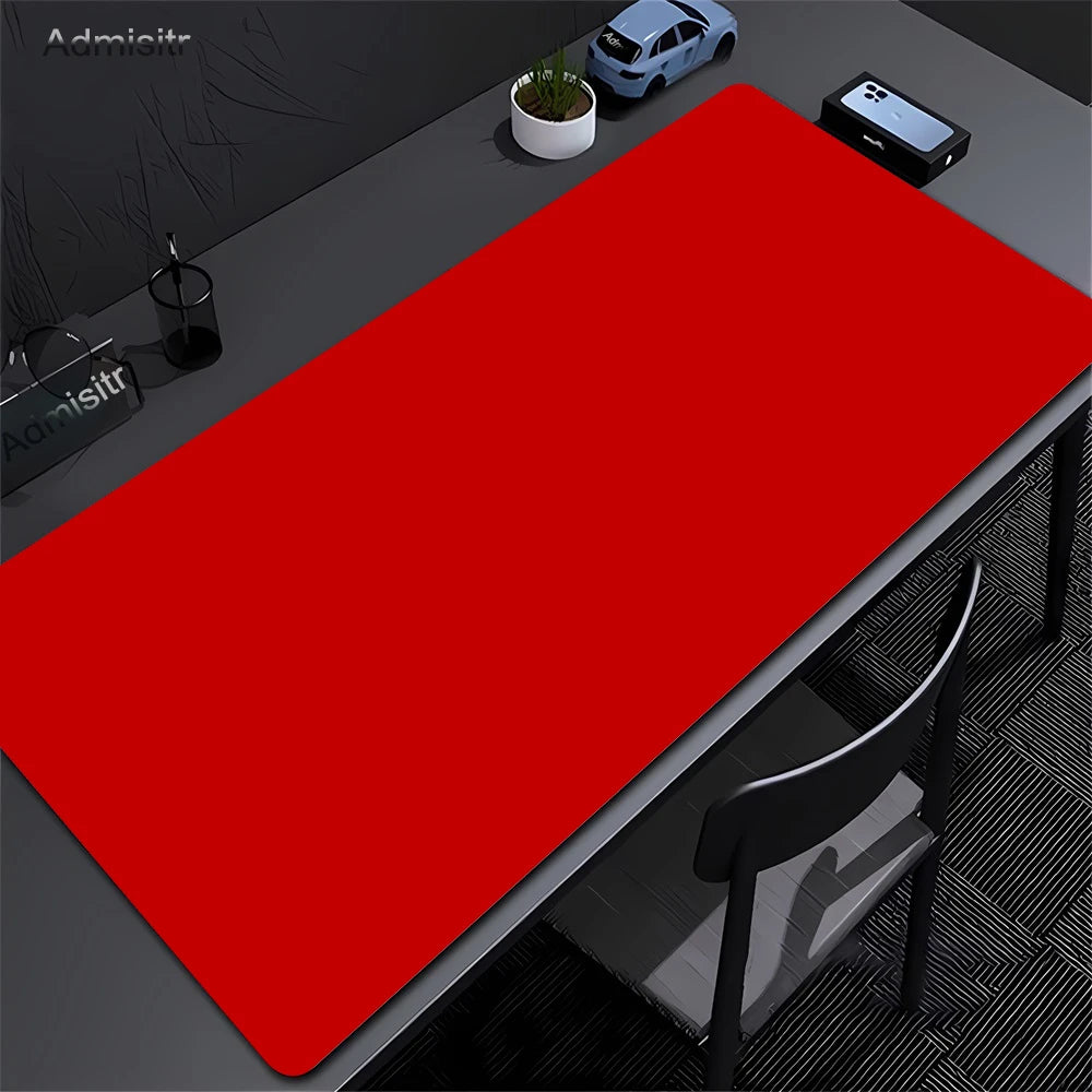 Large Black Mouse Pad Solid Color Gaming Mat Desktop Leather Waterproof Anti-Scratch Mousepad For Computer PC Laptop Accessories