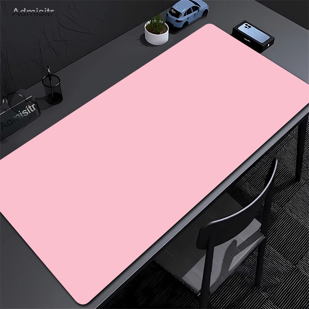 Large Black Mouse Pad Solid Color Gaming Mat Desktop Leather Waterproof Anti-Scratch Mousepad For Computer PC Laptop Accessories