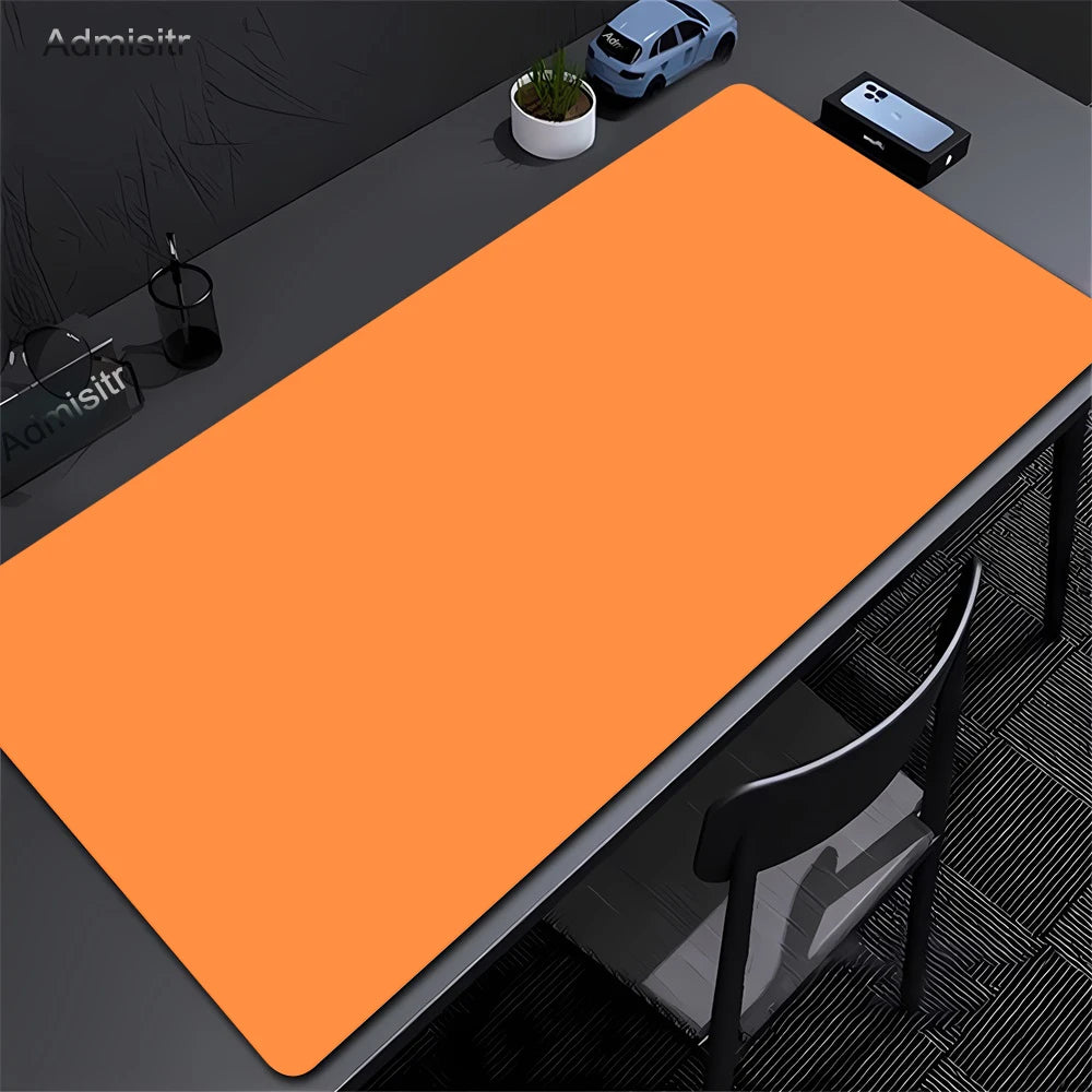 Large Black Mouse Pad Solid Color Gaming Mat Desktop Leather Waterproof Anti-Scratch Mousepad For Computer PC Laptop Accessories