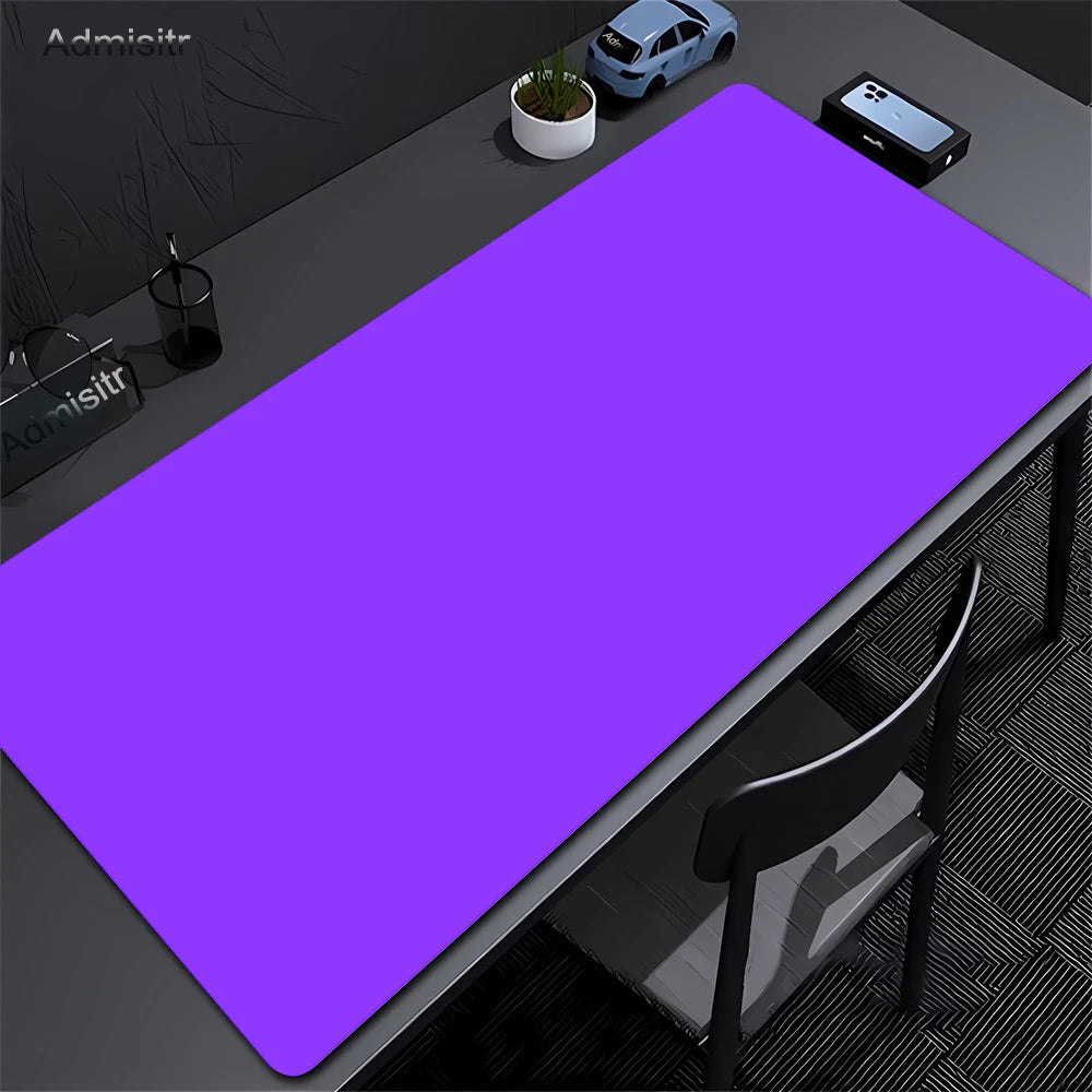 Large Black Mouse Pad Solid Color Gaming Mat Desktop Leather Waterproof Anti-Scratch Mousepad For Computer PC Laptop Accessories