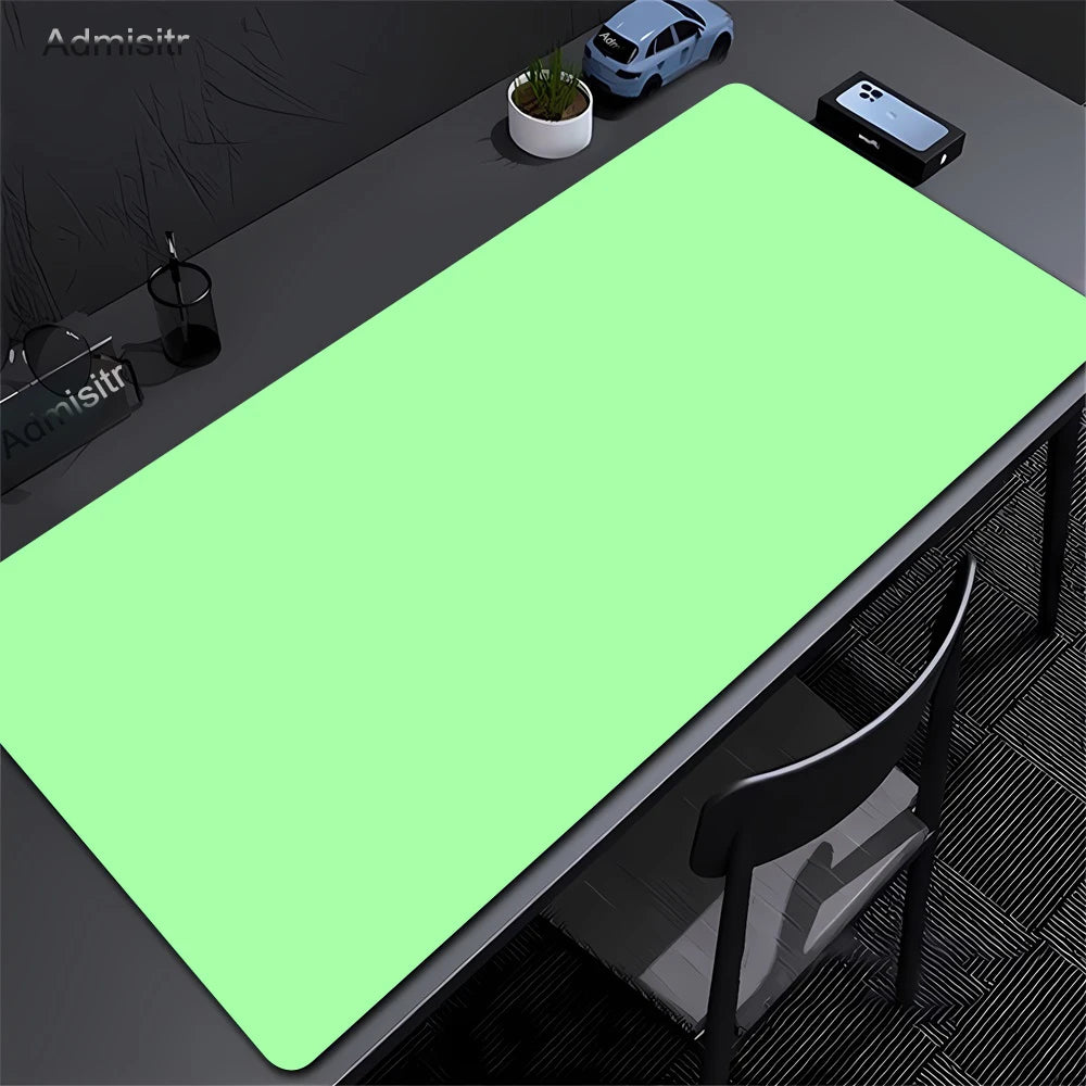Large Black Mouse Pad Solid Color Gaming Mat Desktop Leather Waterproof Anti-Scratch Mousepad For Computer PC Laptop Accessories