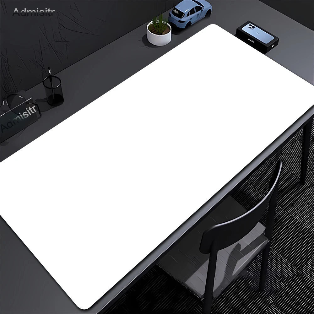 Large Black Mouse Pad Solid Color Gaming Mat Desktop Leather Waterproof Anti-Scratch Mousepad For Computer PC Laptop Accessories