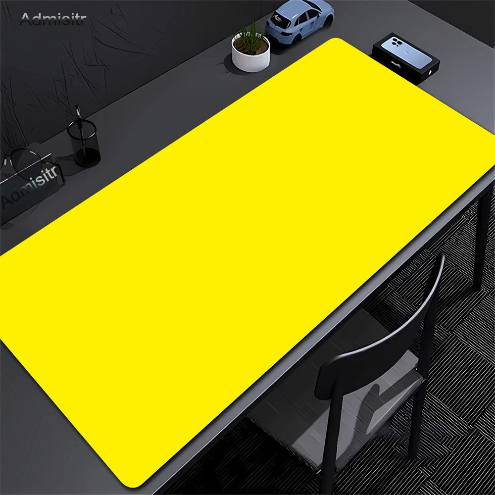 Large Black Mouse Pad Solid Color Gaming Mat Desktop Leather Waterproof Anti-Scratch Mousepad For Computer PC Laptop Accessories