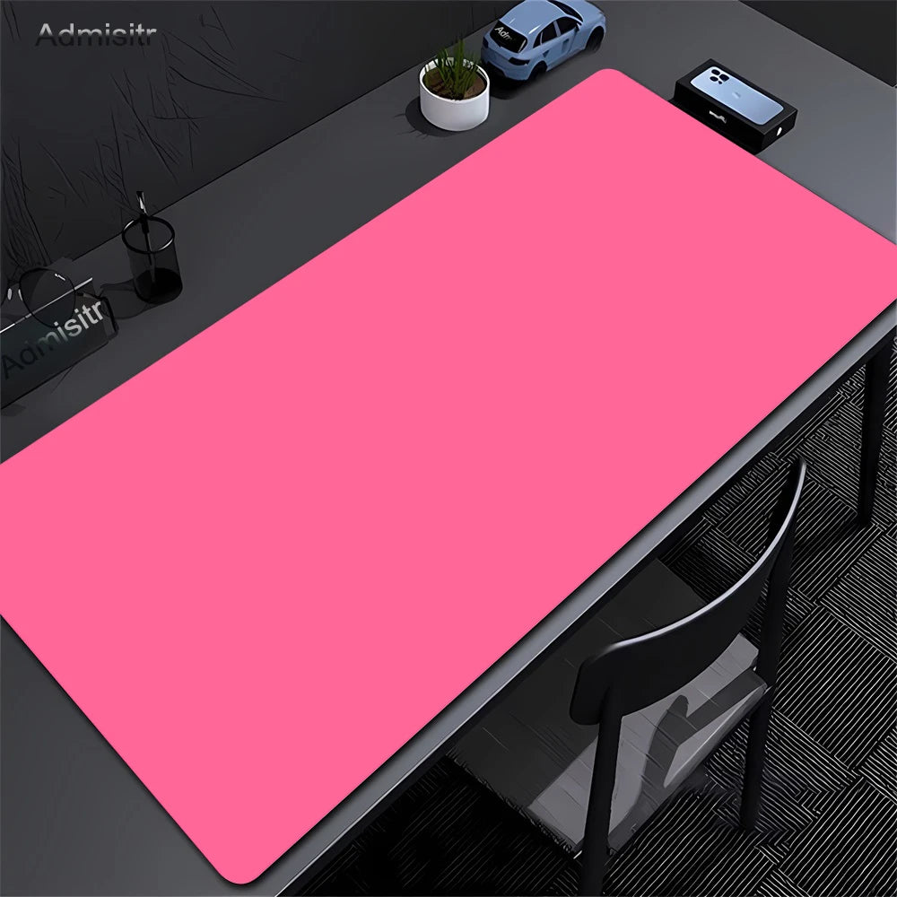 Large Black Mouse Pad Solid Color Gaming Mat Desktop Leather Waterproof Anti-Scratch Mousepad For Computer PC Laptop Accessories