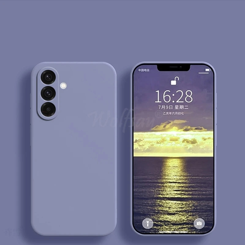 For Samsung Galaxy S26 Case Liquid Silicone Plain Rubber Funda Samsung Galaxy S26 Case Phone Protector Cover S26 Ultra Edge Case