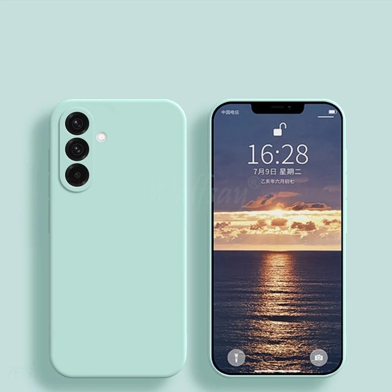 For Samsung Galaxy S26 Case Liquid Silicone Plain Rubber Funda Samsung Galaxy S26 Case Phone Protector Cover S26 Ultra Edge Case