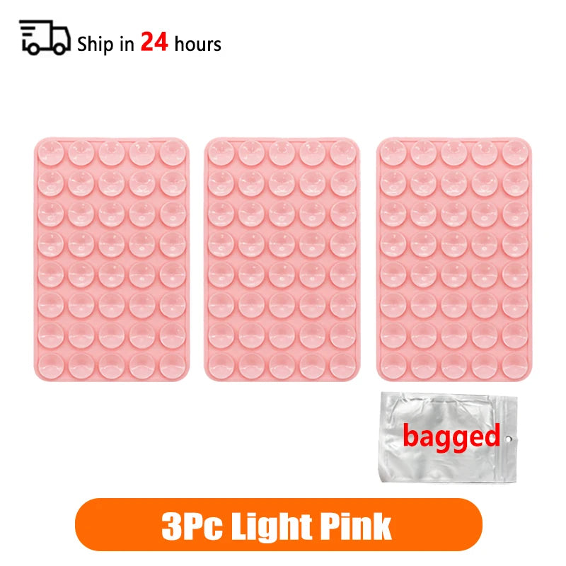 Double Sided Silicone Suction Cup Phone Case Detachable Stand Silicone Rubber Sucker Pad For Selfies And Videos Fixed Pad