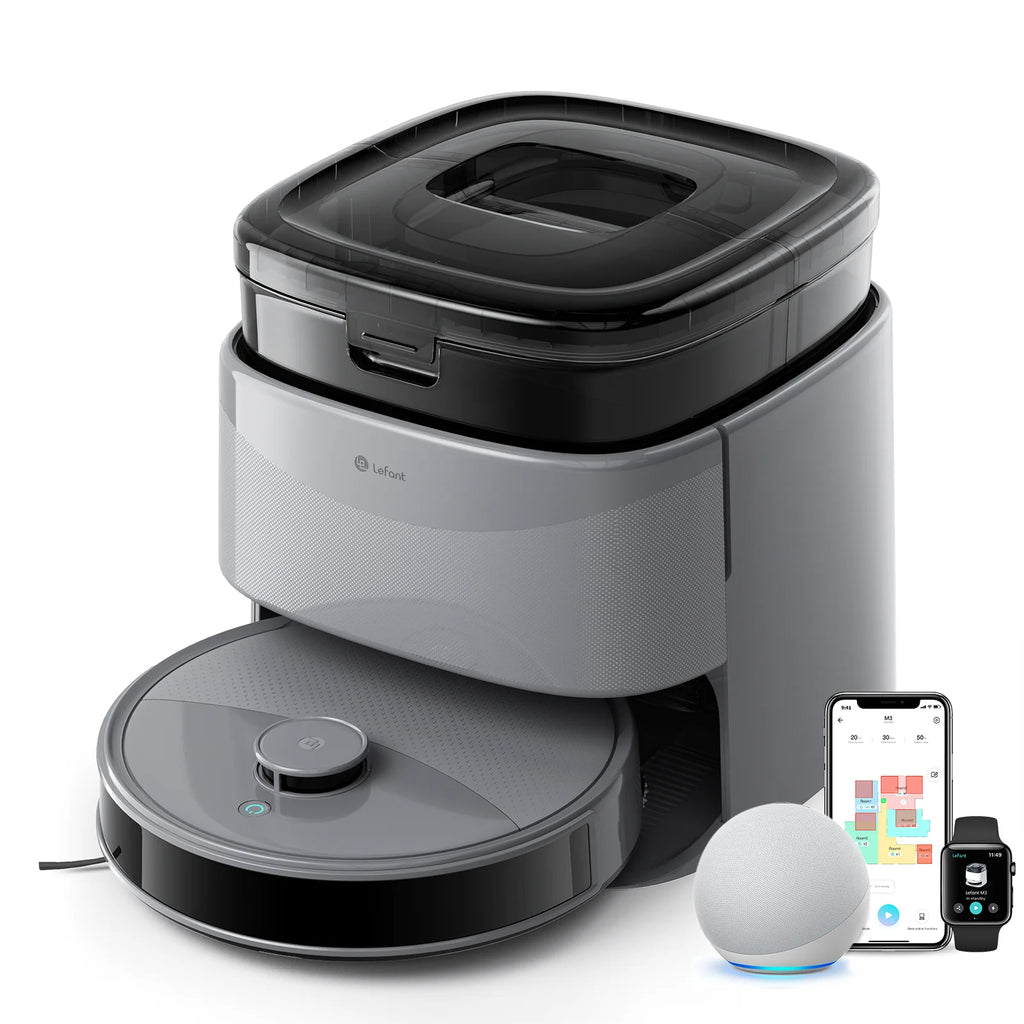 Lefant M3 Max Robot Vacuum Cleaner with Sweeping Function, 20000 Pa, LiDAR Navigation, Ideal for Pet Hair, Human Hair, and Dust