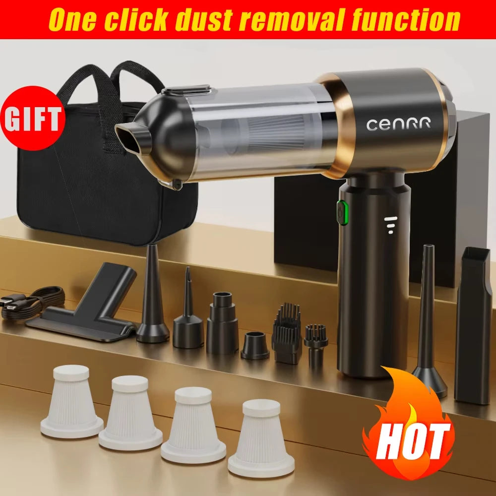 CENRR 998000PA Car Vacuum Cleaner Strong Suction Cordless Wireless Cleaner Handheld Portable Vacuum Cleaner Cleaning Machine
