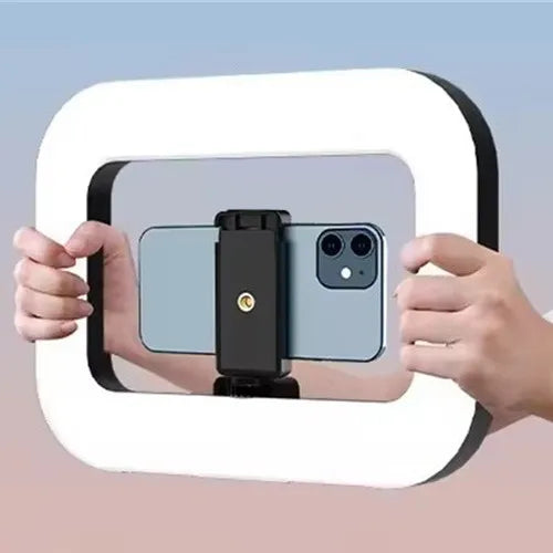 2026 New Handheld Ring LED Rechargeable Fill light Portable Mobile Phone Live Broadcast selfie Photography with phone clip
