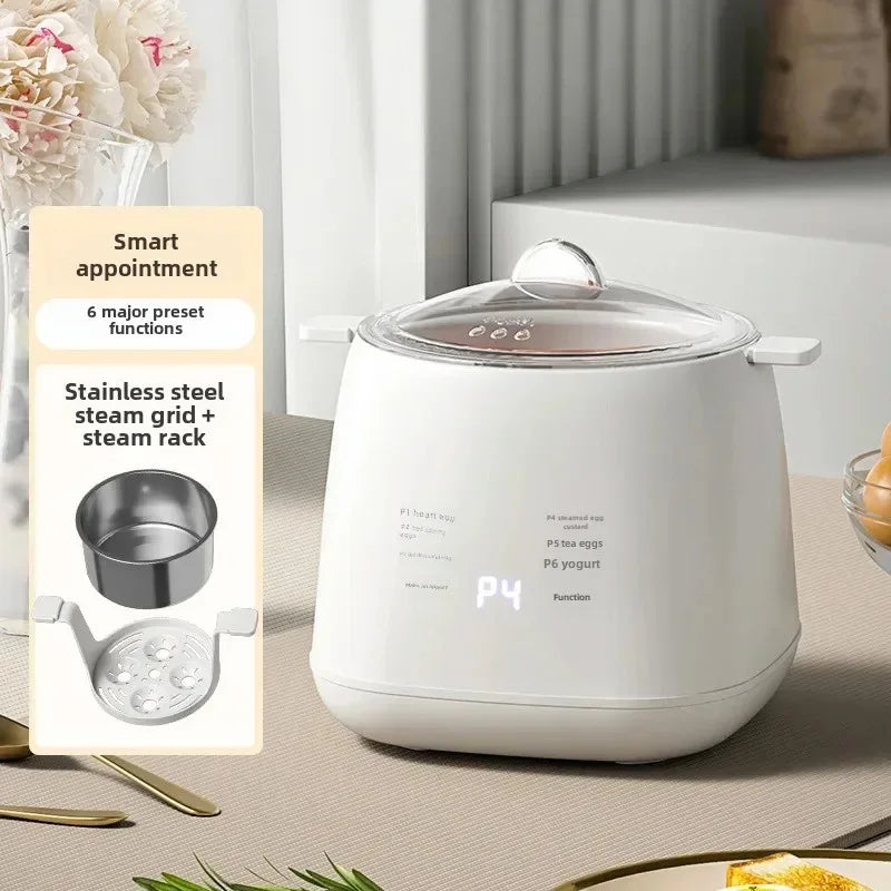 2025 Upgraded Multifunctional Egg Steamer Smart Breakfast Machine with Automatic Power Off and Portable Steamer for Home Use