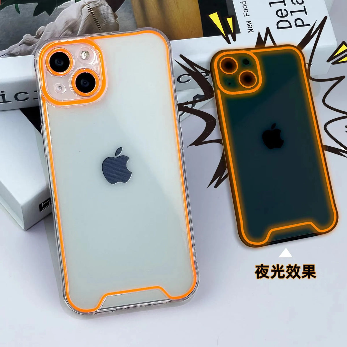2026 New Luminous Clear Soft TPU Phone Case for iPhone 17 16 15 14 Pro Max 16 15 14 Plus 13 12 XR 11 Anti-Knock Protective Cover