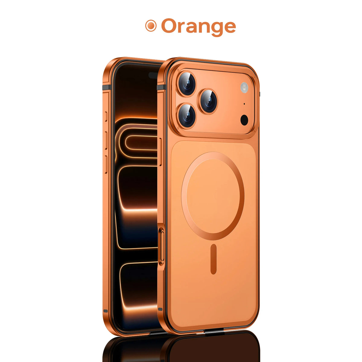 2026 NEW Original Dual Color Magnetic Backplate for IPhone 17 Pro/Pro Max Alloy Phone Case, Resistant To Yellowing and Aging