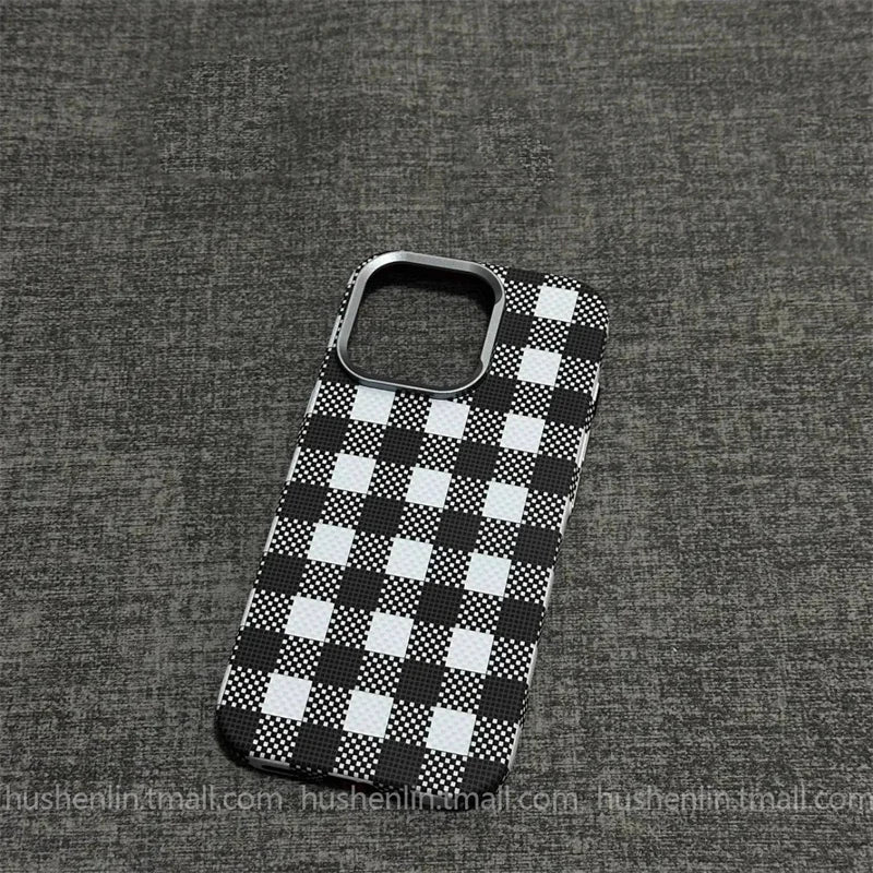 2026 New Mountain Relief Carbon Case for iPhone 16 15 Pro Max MagSafe Back Cover Hard PC Buttons Frame Protective Phone Shell