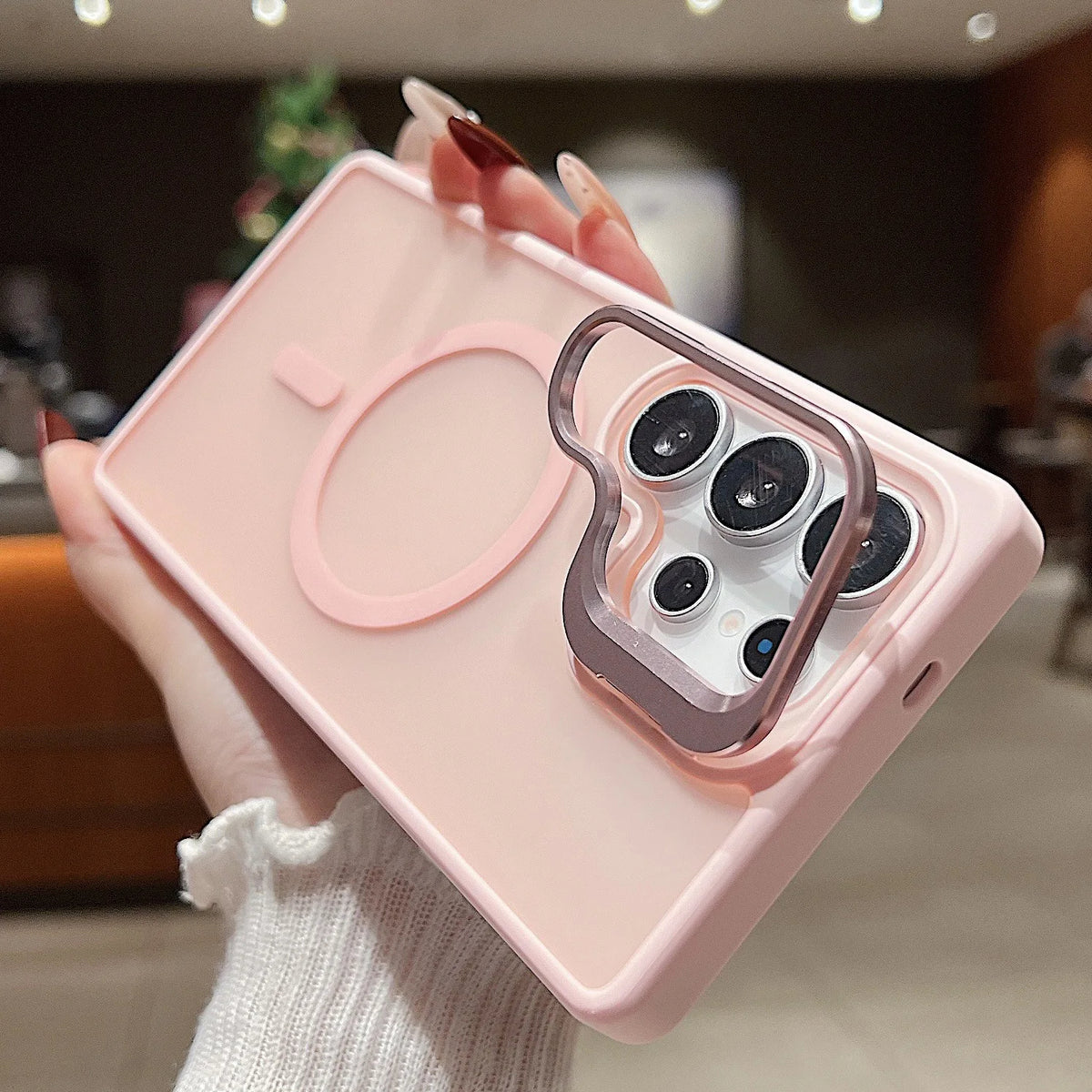 2026 Business Magnetic Case for Samsung Galaxy S24 Matte Soft Touch Anti-Yellow Phone Case with Metal Camera Frame S25ULTRA
