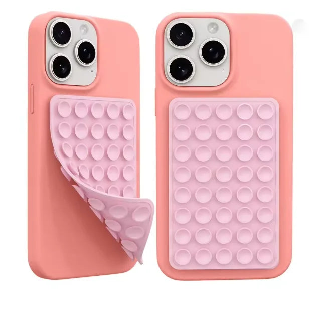 2026 Double Side Silicone Suction Pad For Mobile Phone Fixture Suction Cup Backed Adhesive Silicone Rubber Sucker Pad For Fixing