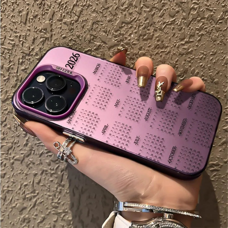 Phone Case New 2026 Calendar Pattern For Samsung Galaxy A16 A26 A34 A35 A36 A55 A56 A54 S25 FE S24 Ultra S23 Plus S22 S21 Cover