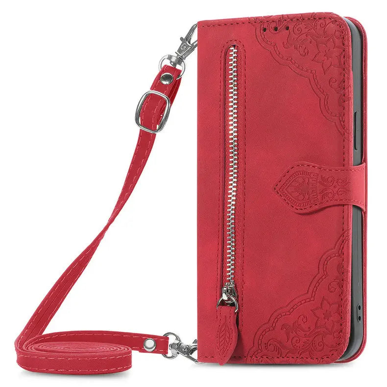 S25 S24 S23 Ultra S 26 S20 FE 5G Flip Case Zipper Card Texture Book Cover for Samsung Galaxy S21 Plus S22 S26 Ultra S 25 24 Capa