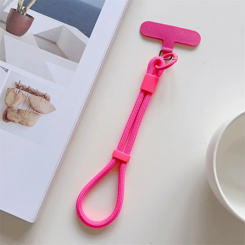 Universal Adjustable Short Lanyard Colorful Hand Wrist Strap Rope for Mobile Phone Cell Phone Case Accessories