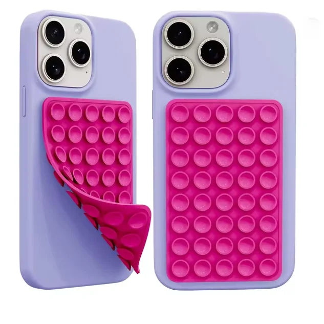 2026 Double Side Silicone Suction Pad For Mobile Phone Fixture Suction Cup Backed Adhesive Silicone Rubber Sucker Pad For Fixing