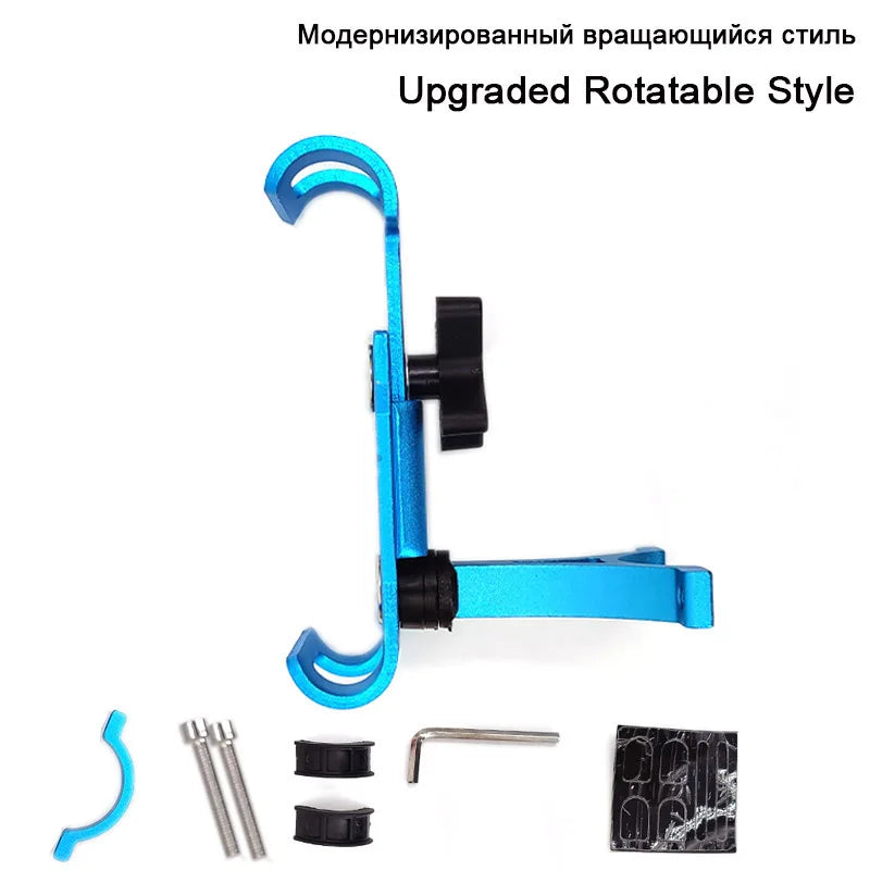 offer Metal Aluminum Alloy Mobile Phone Holder MTB Mountain Bike Phone Stand Shock-proof Fixed Navigation Bracket Cycling Accessories