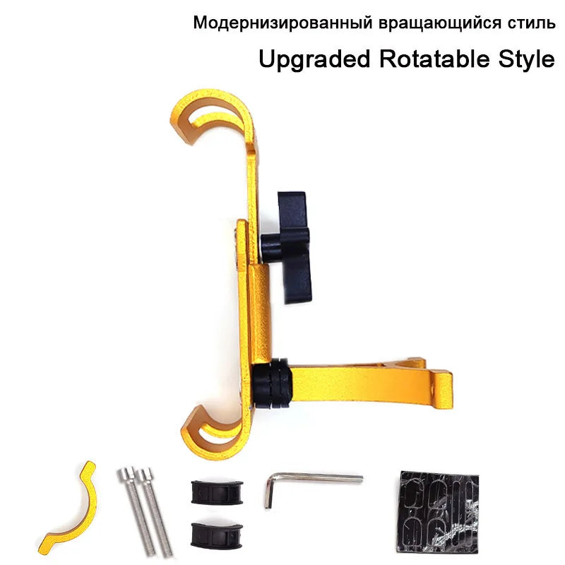 offer Metal Aluminum Alloy Mobile Phone Holder MTB Mountain Bike Phone Stand Shock-proof Fixed Navigation Bracket Cycling Accessories