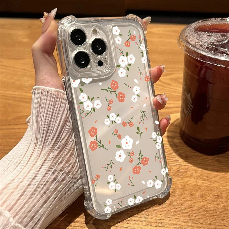 Daisy Flower Phone Cases For Samsung Galaxy S21 Ultra S22 S20 FE Plus Note 20 Ultra A54 A35 A34 A14 A24 A52 A05 A05S A53 A33 A04