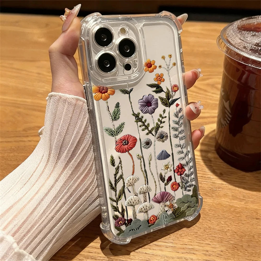 Daisy Flower Phone Cases For Samsung Galaxy S21 Ultra S22 S20 FE Plus Note 20 Ultra A54 A35 A34 A14 A24 A52 A05 A05S A53 A33 A04
