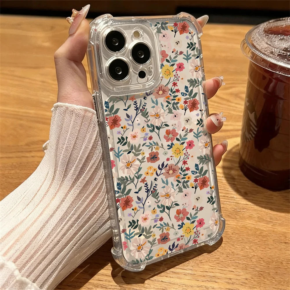Daisy Flower Phone Cases For Samsung Galaxy S21 Ultra S22 S20 FE Plus Note 20 Ultra A54 A35 A34 A14 A24 A52 A05 A05S A53 A33 A04