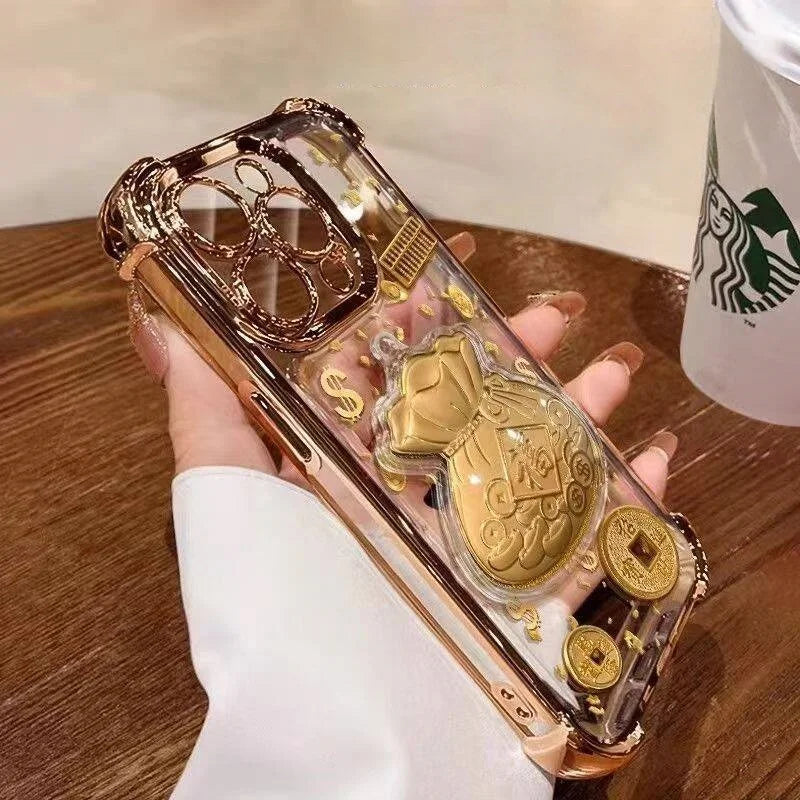 2026 New Year 3D Lucky Bag Phone Case For Samsung Galaxy S22 S21 S20 Plus Ultra FE A57 A37 A05 A06 A05S A54 A24 A23 A52 Cover