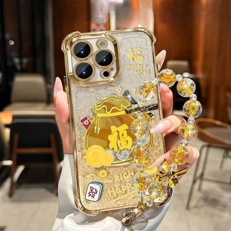 2026 New Year 3D Lucky Bag Phone Case For Samsung Galaxy S22 S21 S20 Plus Ultra FE A57 A37 A05 A06 A05S A54 A24 A23 A52 Cover