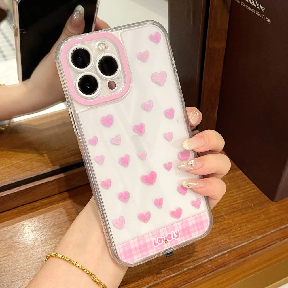 Luminous Call Light Up Flash Bowknot Phone Case For iPhone 17 16 15 13 12 11 14 Pro Max Plus FIve Color Light Change Cases Cover