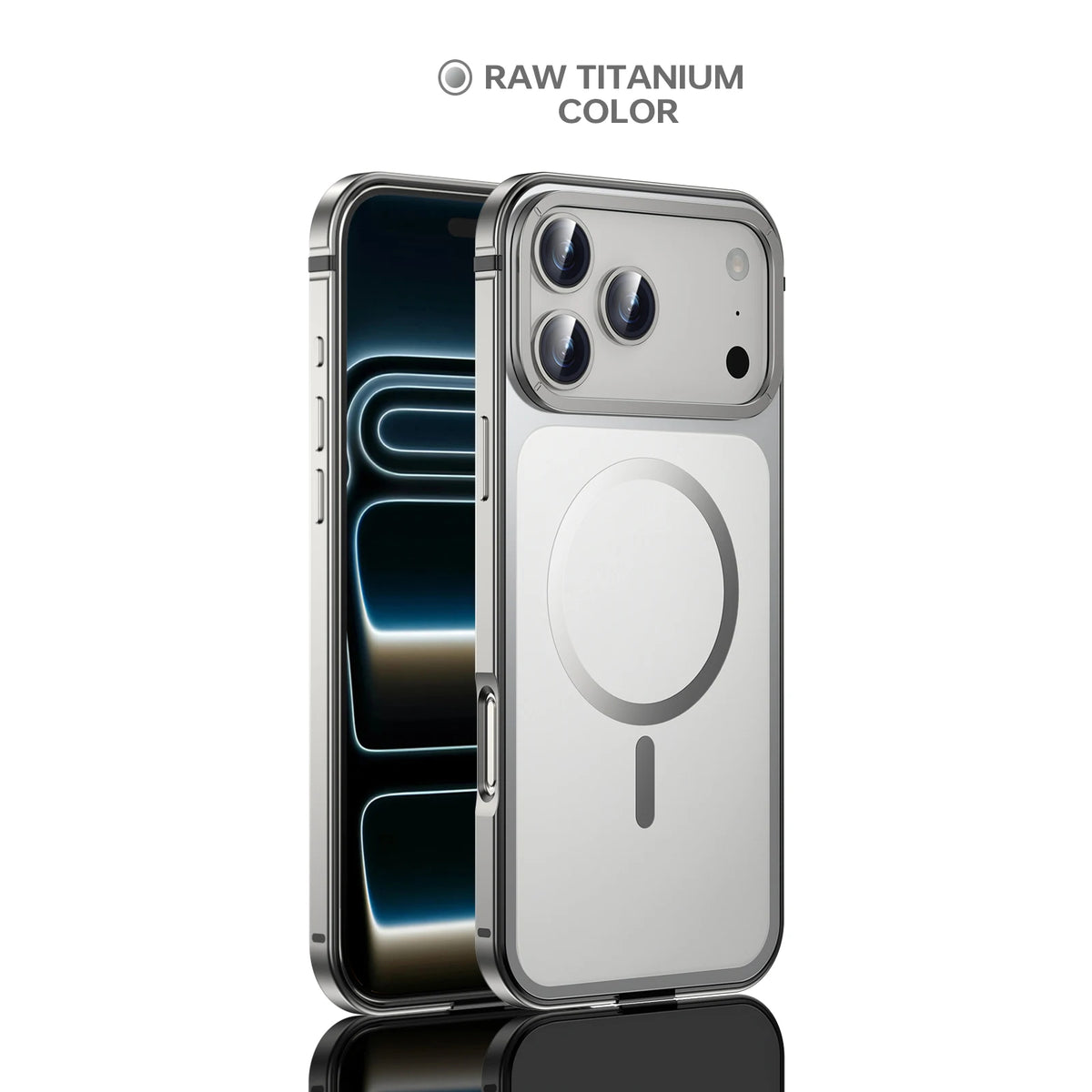 2026 NEW Original Dual Color Magnetic Backplate for IPhone 17 Pro/Pro Max Alloy Phone Case, Resistant To Yellowing and Aging