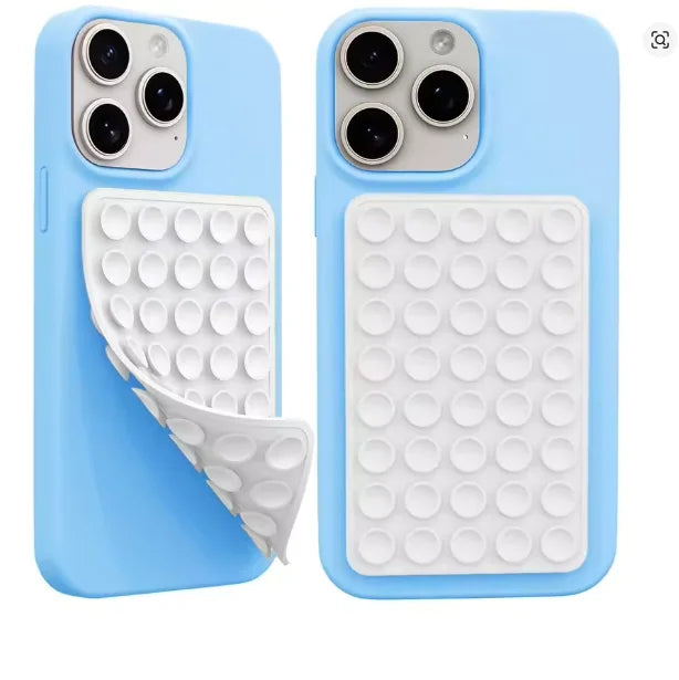 2026 Double Side Silicone Suction Pad For Mobile Phone Fixture Suction Cup Backed Adhesive Silicone Rubber Sucker Pad For Fixing