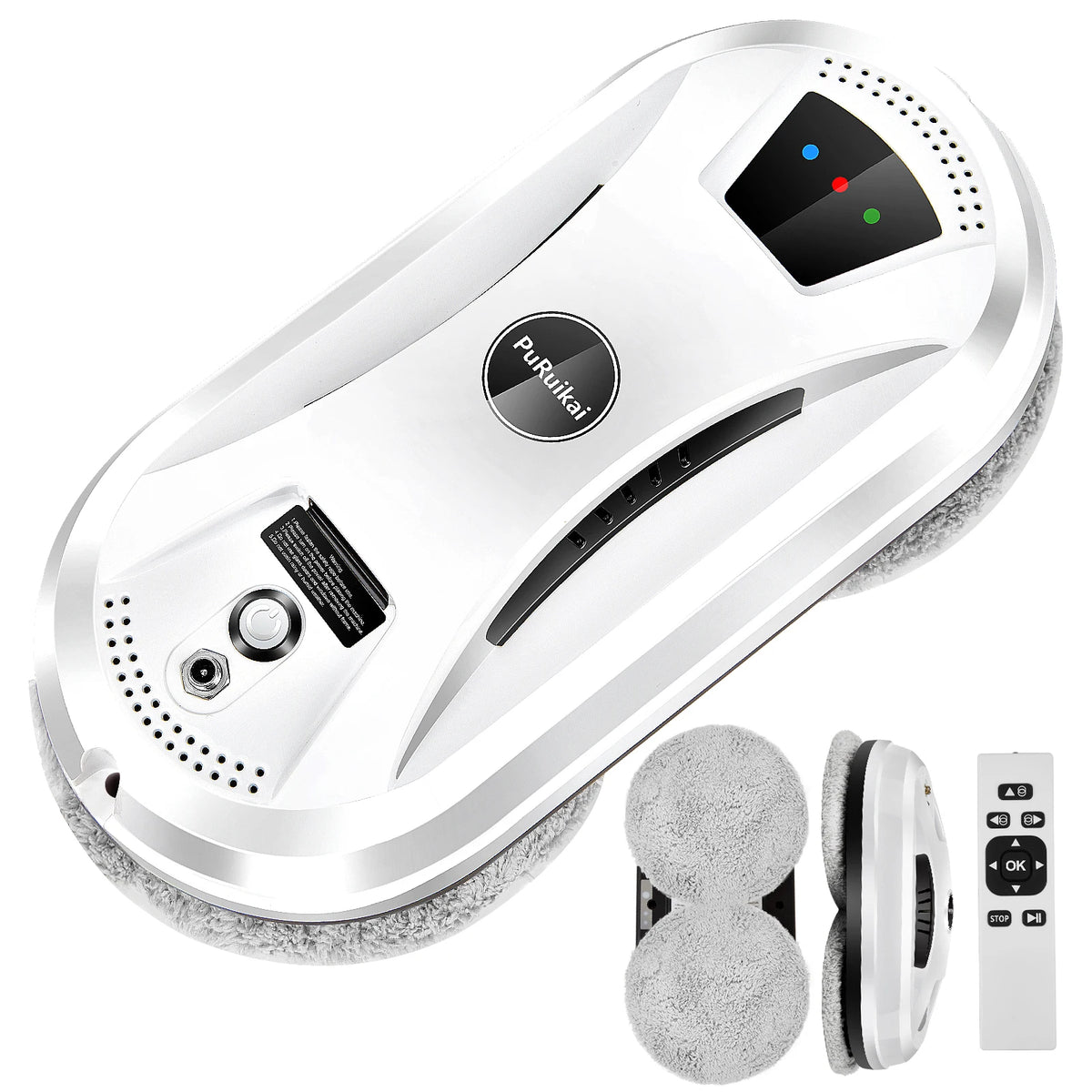 PuRuiKai Ultra Thin Robot Vacuum Cleaner Window Cleaning Robot Window Electric Glass Limpiacristales Remote Control For Home